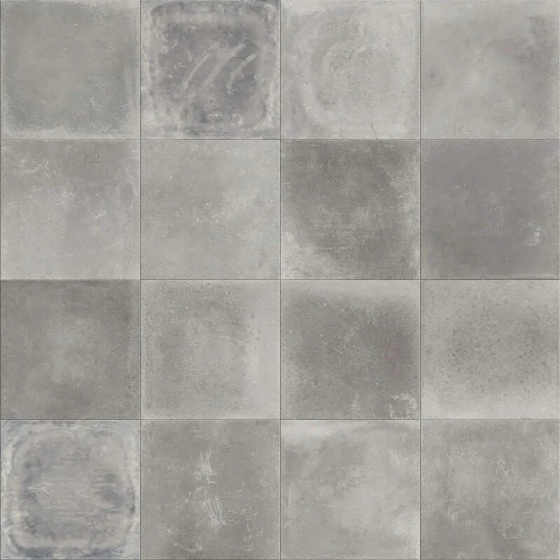 Gres Porcellanato Effetto Pietra Rettificato Naturale 20x20 8.5mm Heritage Grey Play - ABK