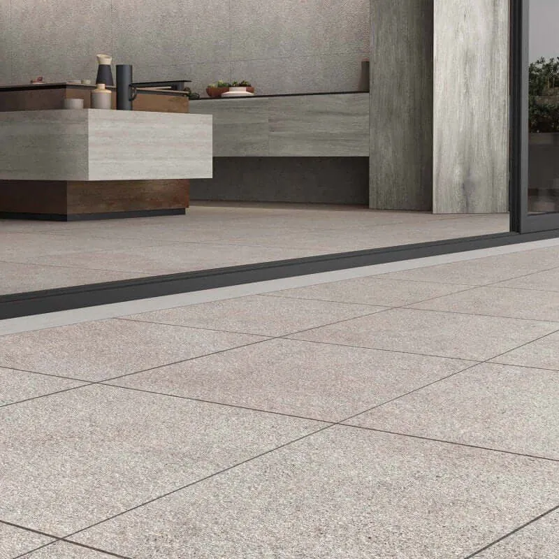 Gres Porcellanato Effetto Pietra Rettificato Naturale 60x60 8.5mm Ash Native - ABK