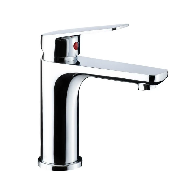 Rubinetto miscelatore lavabo in ottone cromo Made in Italy con piletta inclusa