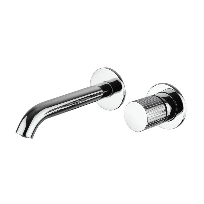 Miscelatore lavabo a muro Jacuzzi Rubinetteria Armonia Grip per piletta Click Clack