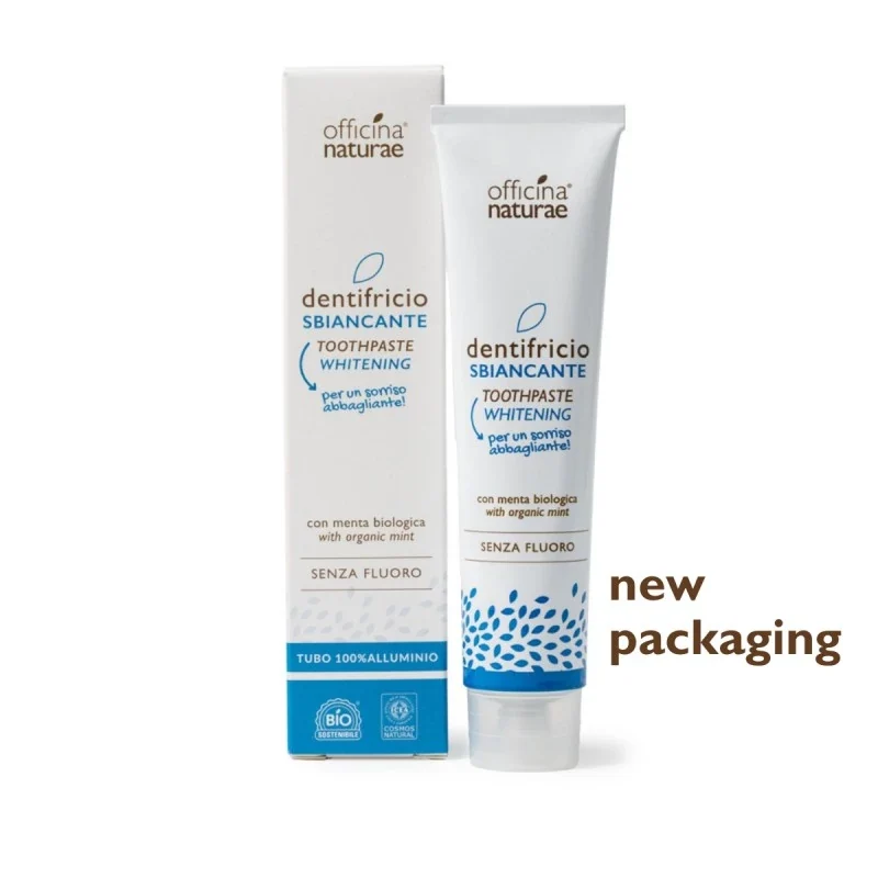 Dentifricio Sbiancante naturale in tubetto di alluminio - Officina Naturae