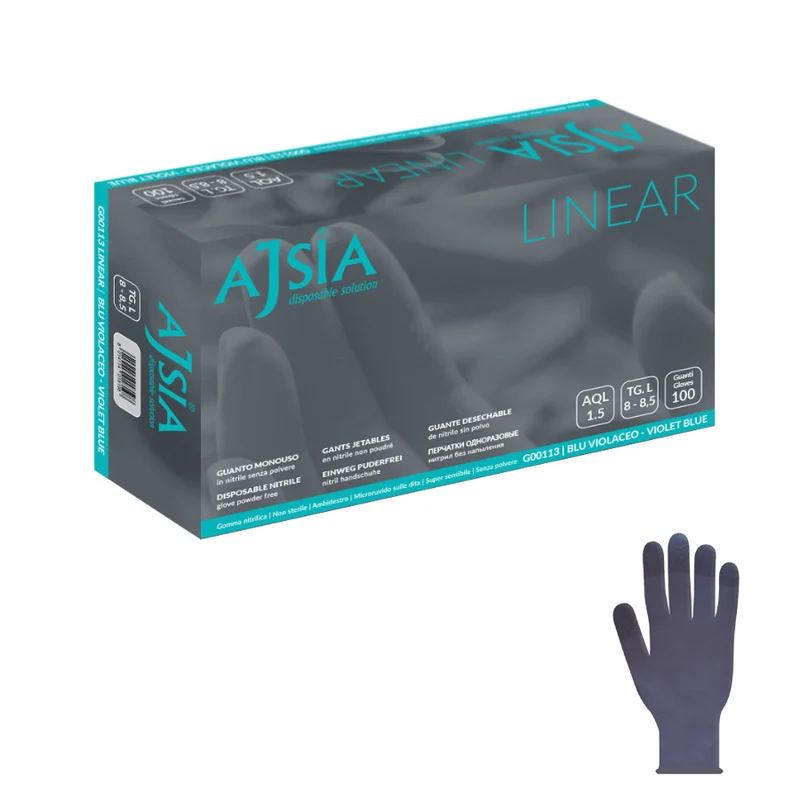 Guanti monouso in Nitrile: Linear - 3,5 g | G00113 - Ajsia