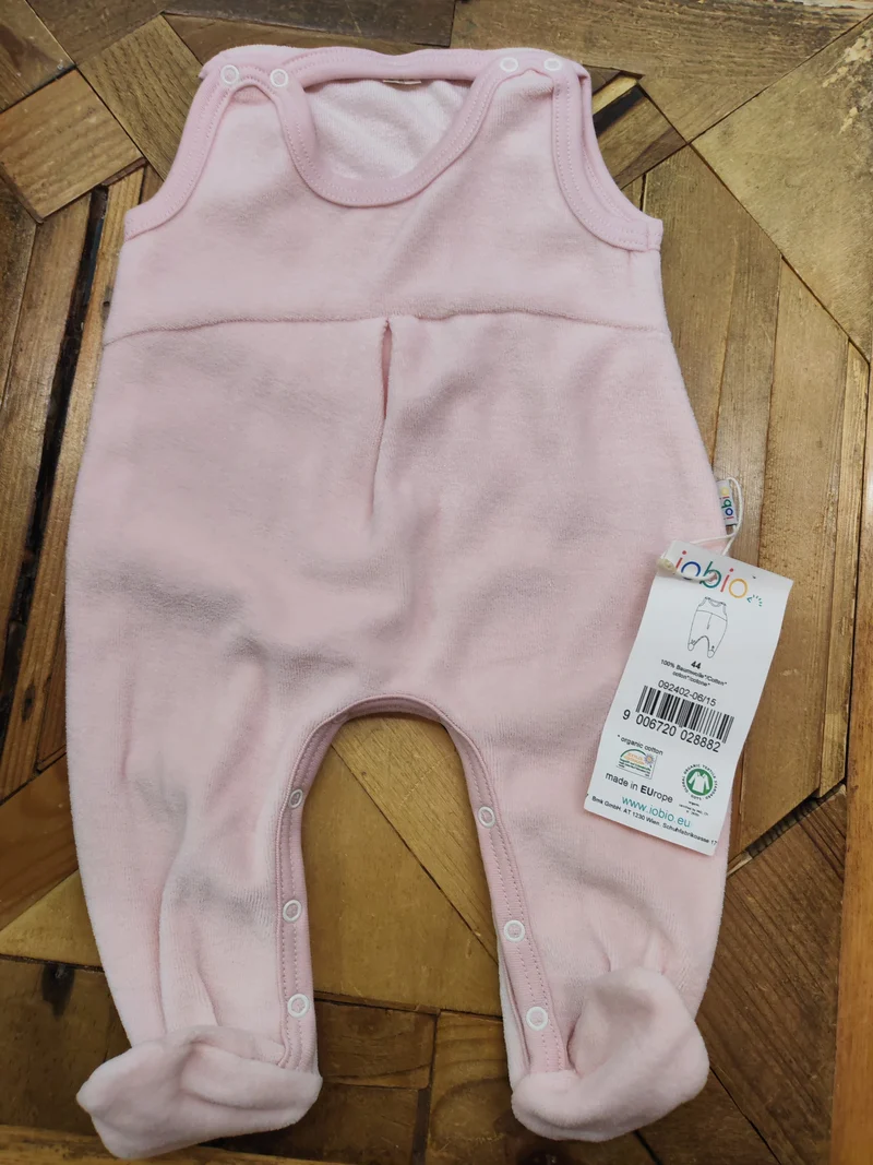 Tutina senza maniche in ciniglia di cotone bio TG. 44