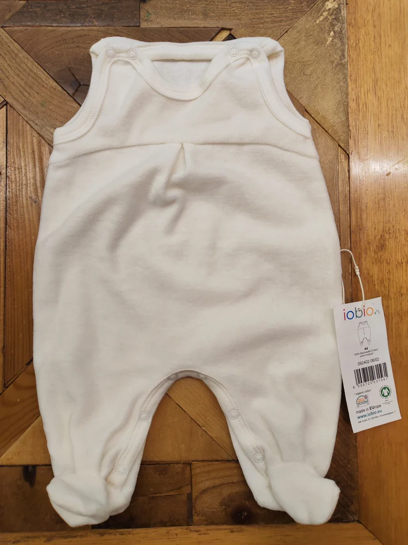 Tutina senza maniche in ciniglia di cotone bio TG. 44