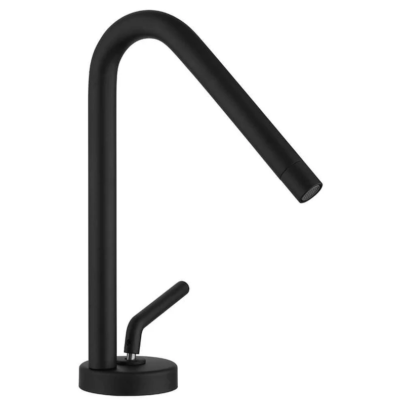 Rubinetto per lavabo nero opaco Lumos di Jacuzzi Rubinetteria per piletta click clack