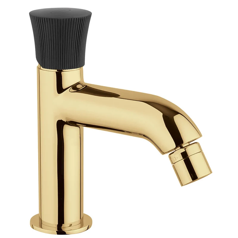 Rubinetto per bidet oro spazzolato Jacuzzi serie Illumina per piletta click clack
