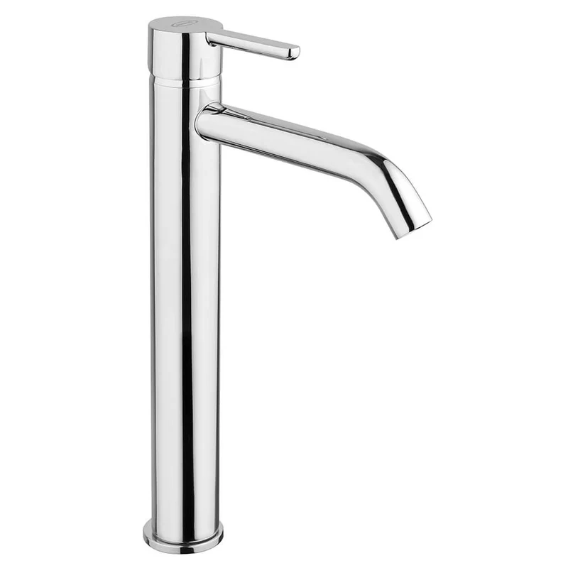 Miscelatore lavabo tipo alto Jacuzzi | rubinetteria Sunset ottone cromato per piletta click clack 0SU00493JA01
