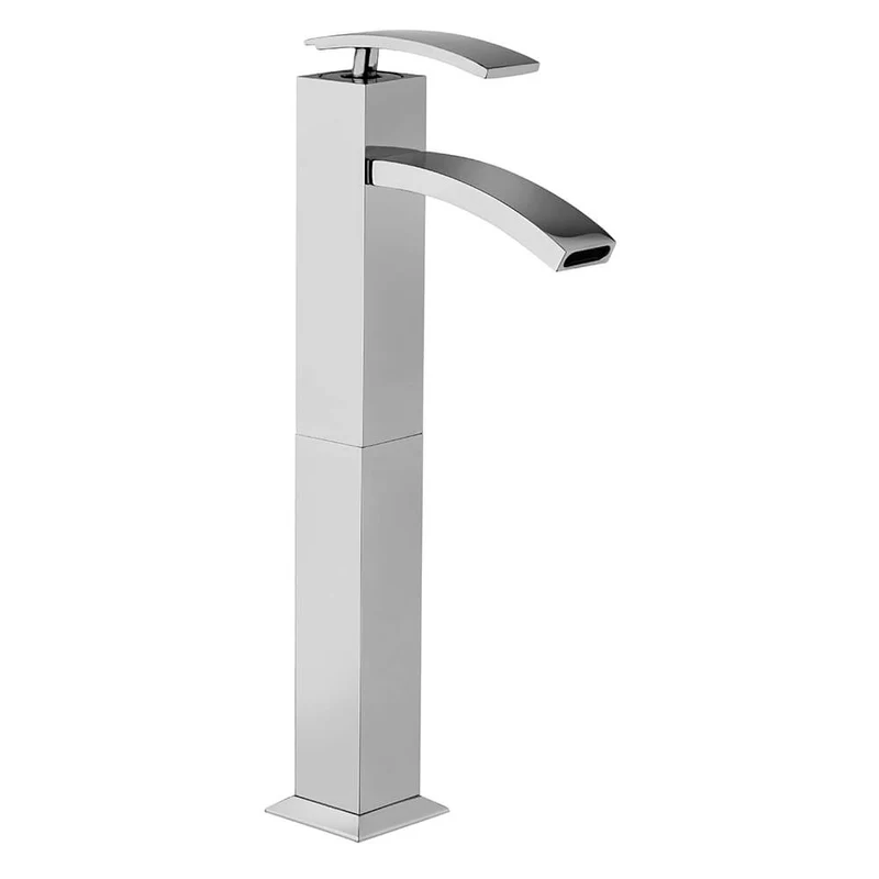 Miscelatore lavabo tipo alto Jacuzzi | rubinetteria Glint ottone cromato per piletta clic clack 0IQ00493JA00