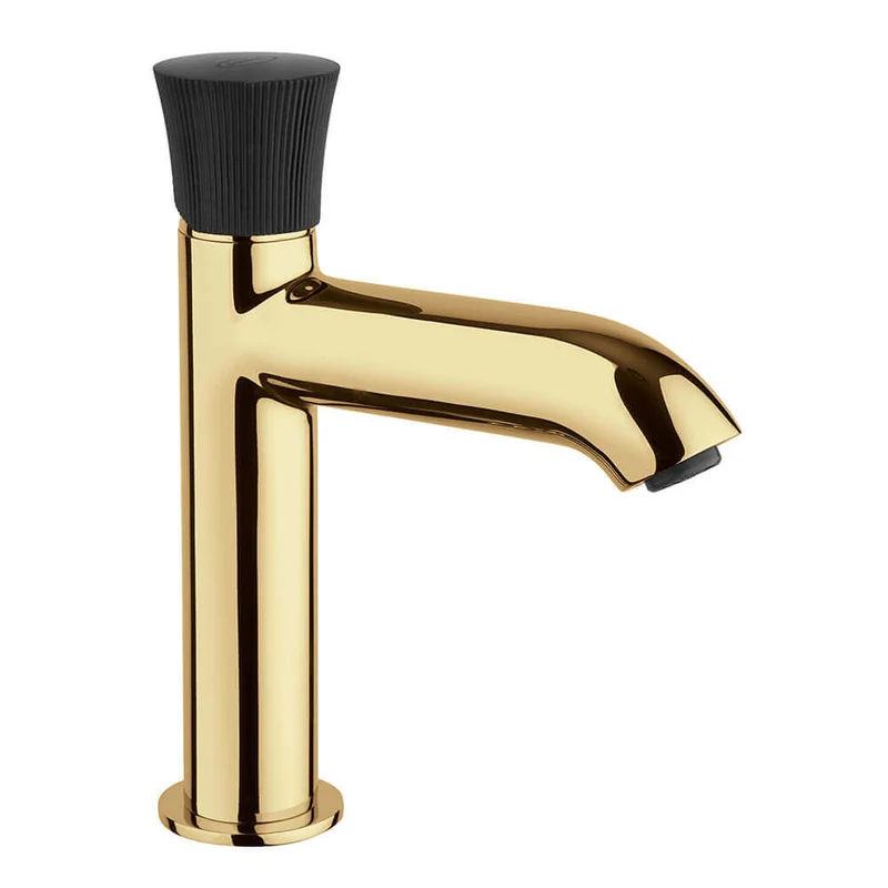 Miscelatore lavabo serie Illumina di Jacuzzi Rubinetteria oro spazzolato per piletta click clack