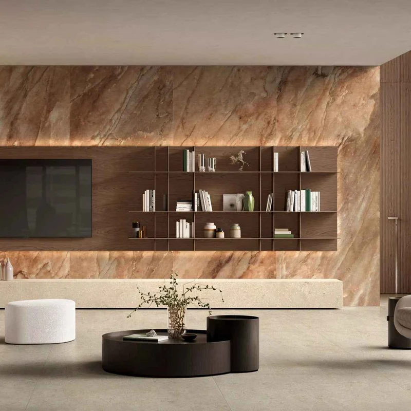 Gres Porcellanato Effetto Pietra Rettificato Silk 120x120 Authentic Luxe Montpellier - Luxury Design