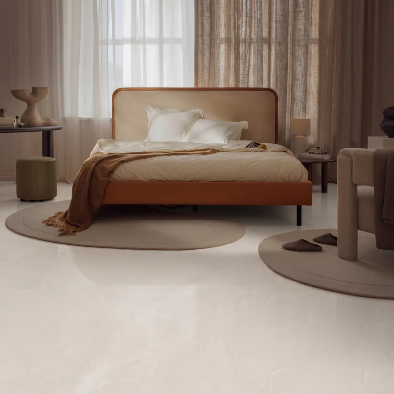 Gres Porcellanato Effetto Marmo 120x120 Pulpis Koji Bianco Levigato - Cerdomus