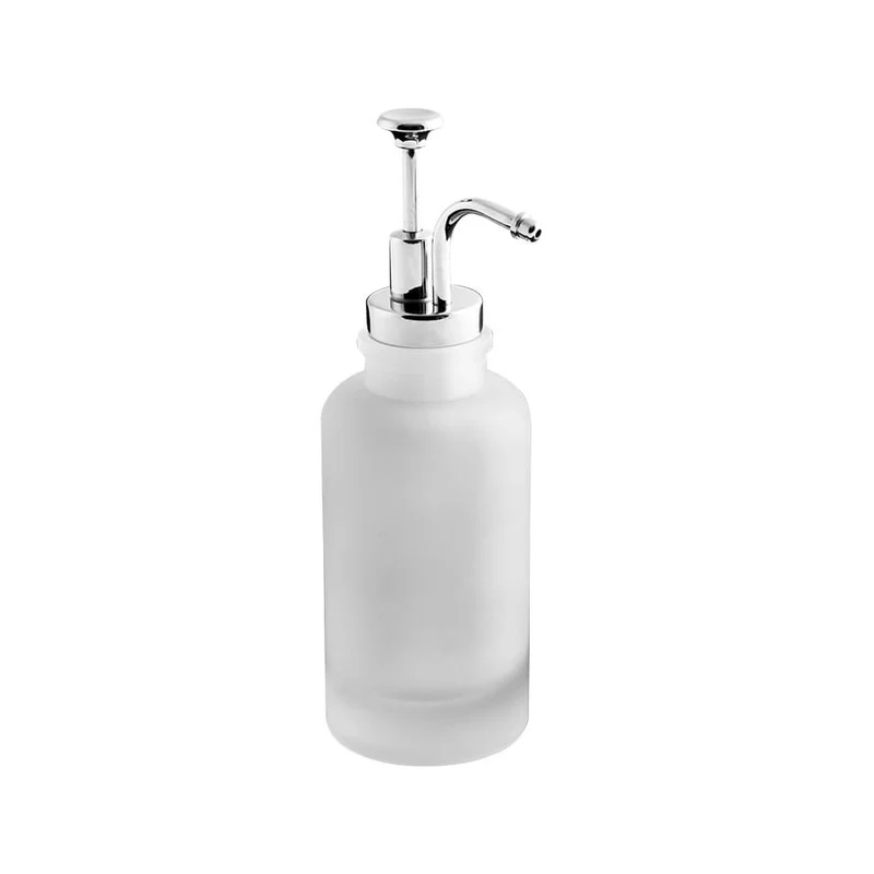 Dispenser da appoggio Cipì serie Pharmacy opalino in vetro satinato