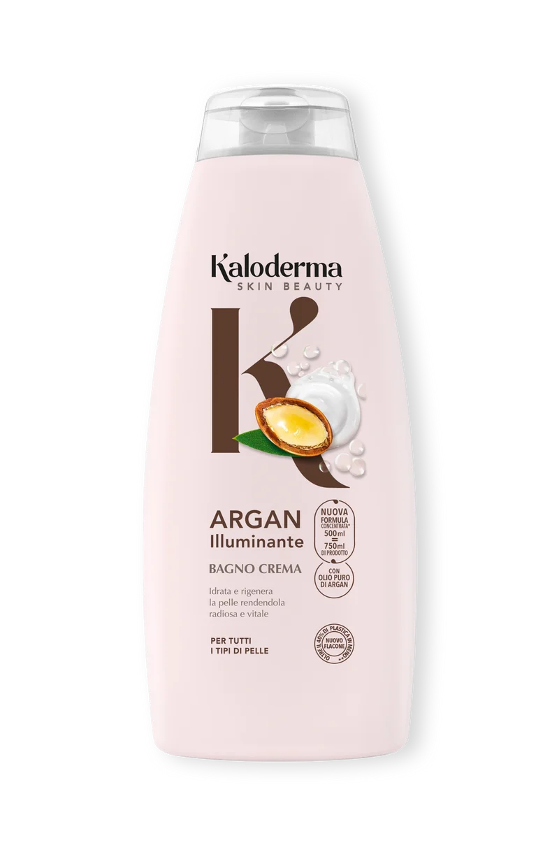 Kaloderma Bagnocrema Argan Illuminante 500 ml — Cartone intero da 6 confezioni · Cartone da 6 pz