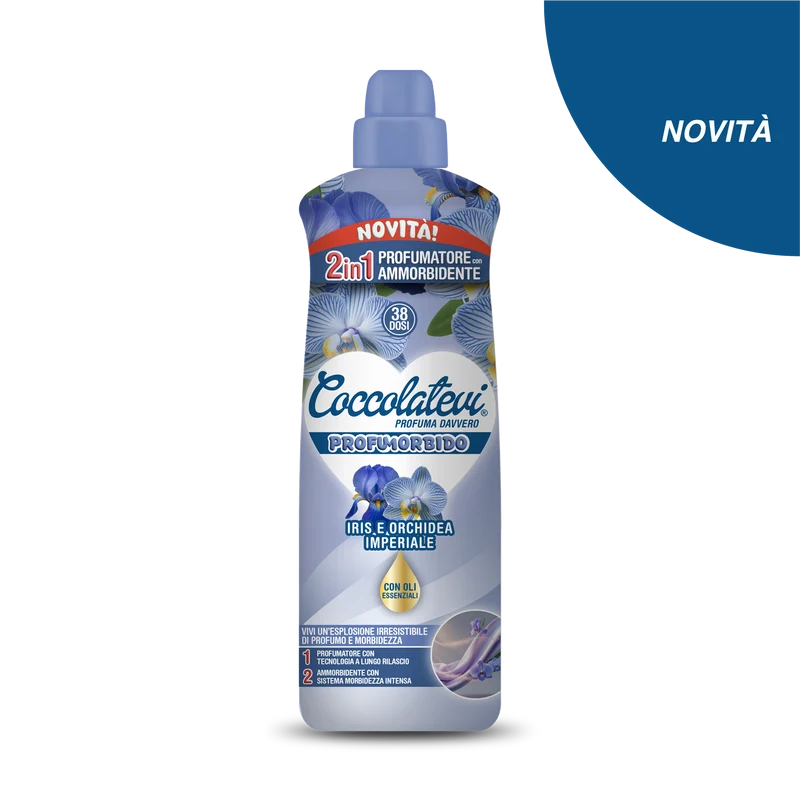 Coccolatevi Profumorbido Iris e Orchidea Imperiale 760 ml — Cartone intero da 9 confezioni · Cartone da 9 pz