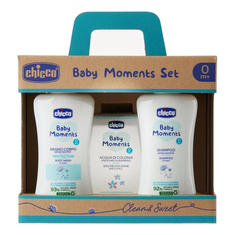 Chicco Baby Moments Set Clean & Sweet — Cartone intero da 2 confezioni · Cartone da 2 pz