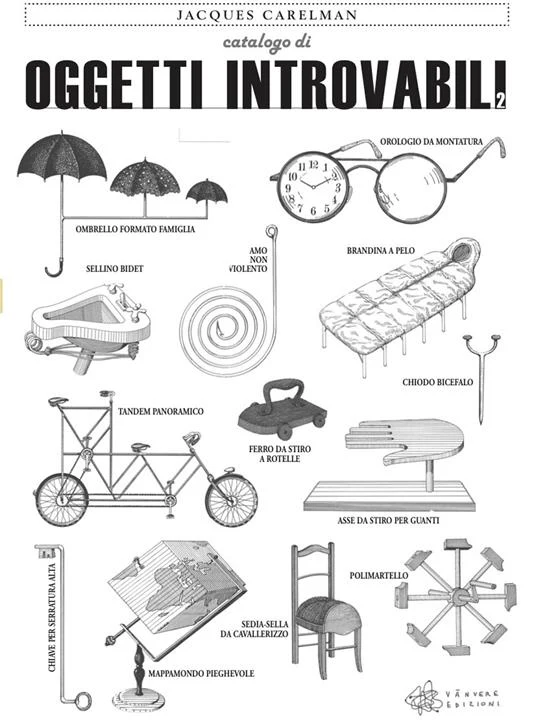 Libro Oggetti Introvabili Jacques Carelman - Vanvere Edizioni