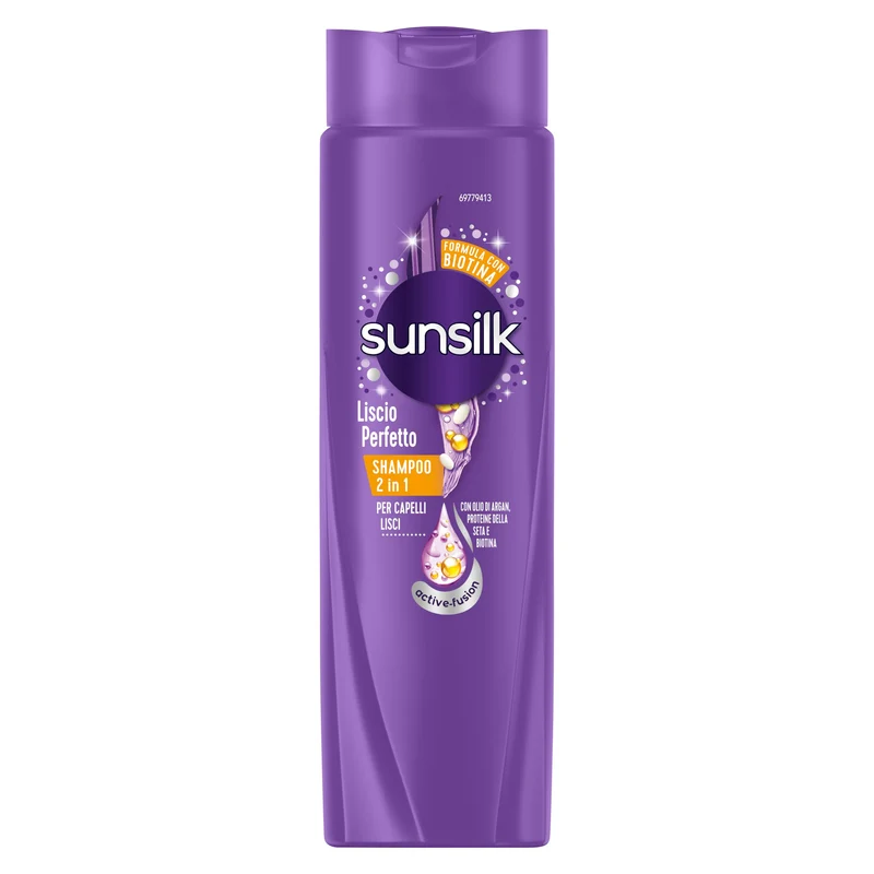 Sunsilk Shampoo 250 ml — Cura Capelli · Cartone da 12 flaconi