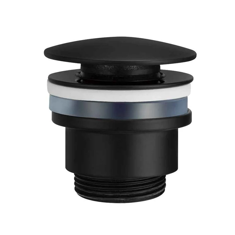 Piletta Click Clack 1″1/4 Per Lavabo e Bidet Nero Opaco - Imex