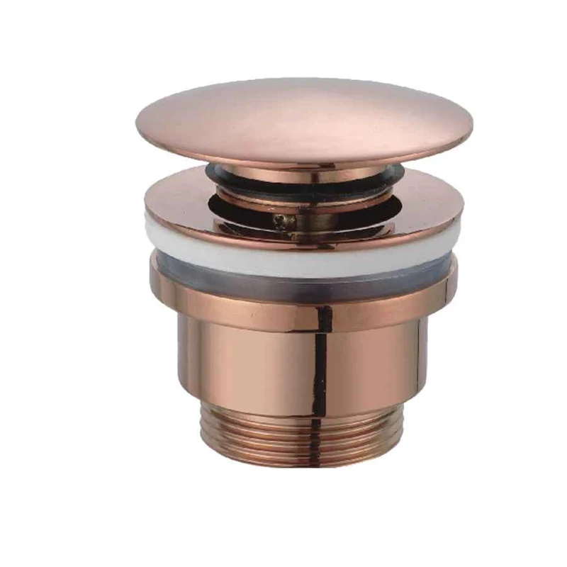 Piletta Click Clack 1″1/4 Per Lavabo e Bidet Oro Rosa Spazzolato - Imex