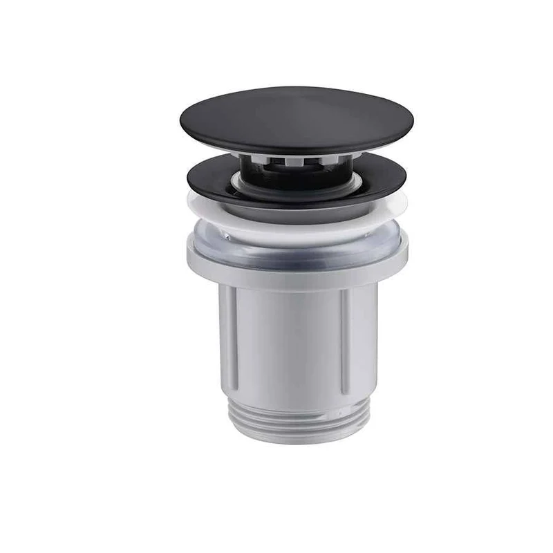 Piletta Click Clack 1″1/4 Per Lavabo e Bidet Nero Opaco - Imex