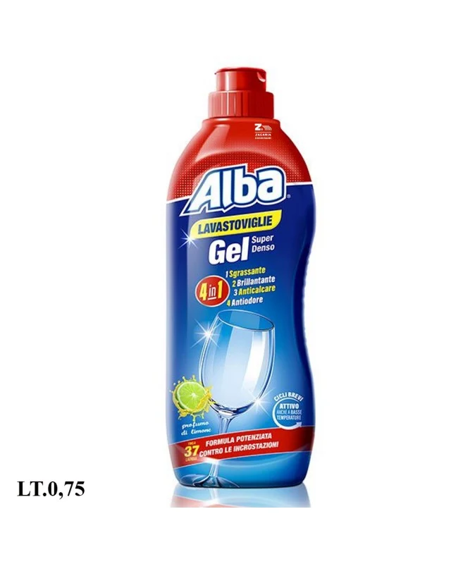 Alba Lavastoviglie GEL 750ml Limone – Cartone 12 pz