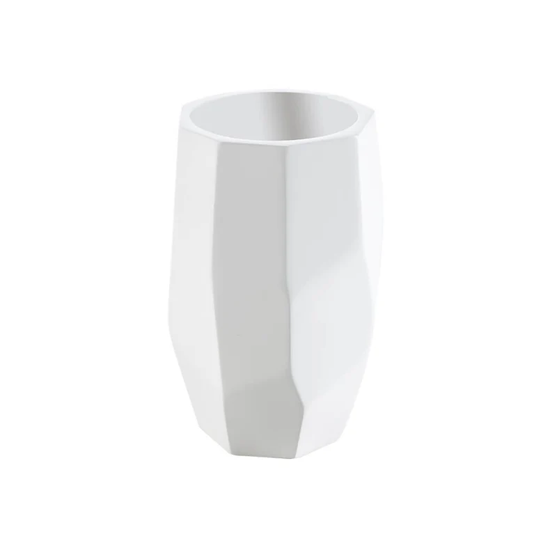 Bicchiere porta spazzolini da appoggio in solid surface di Cipì
