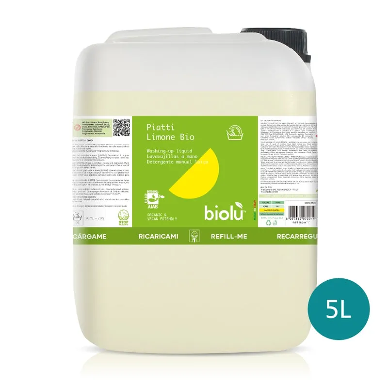 Detersivo per piatti a mano Biolù Bio - 5 lt