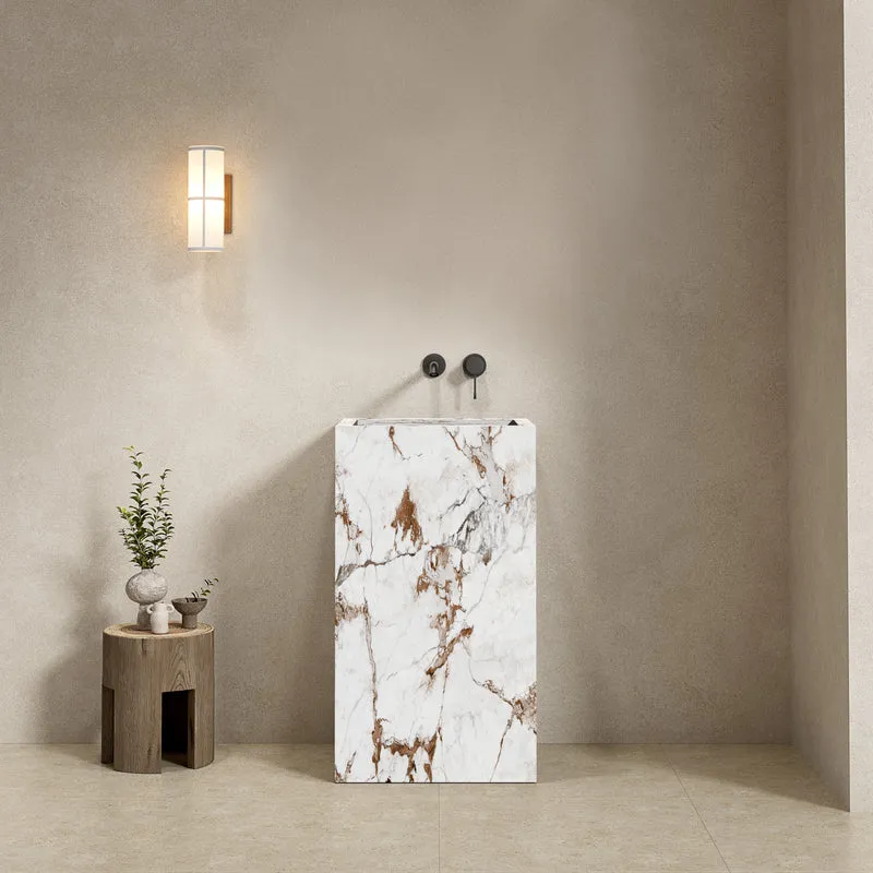 Lavabo Freestanding in Gres Lucido Capraia 60 cm - Pedestal