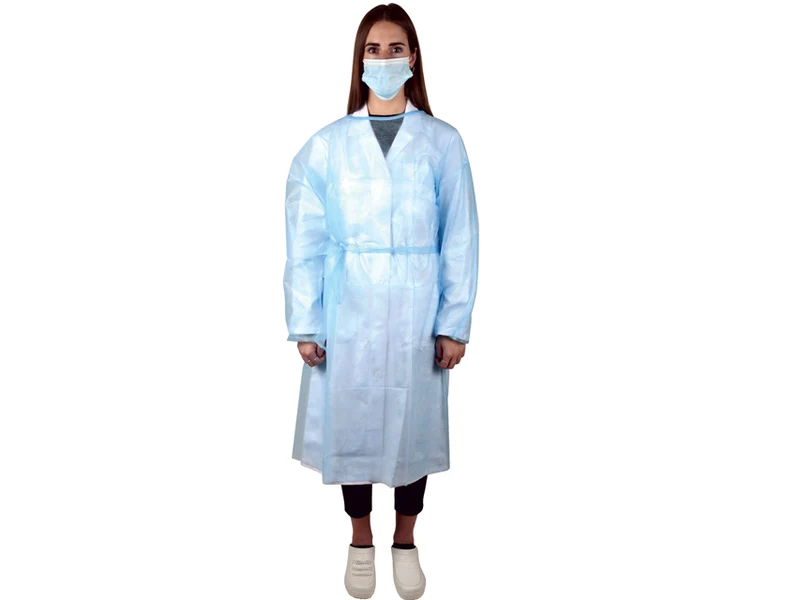 Camice Monouso 25g/m2 120x150 Cm - Misura L - Non Sterile - Conf. 100 pz.