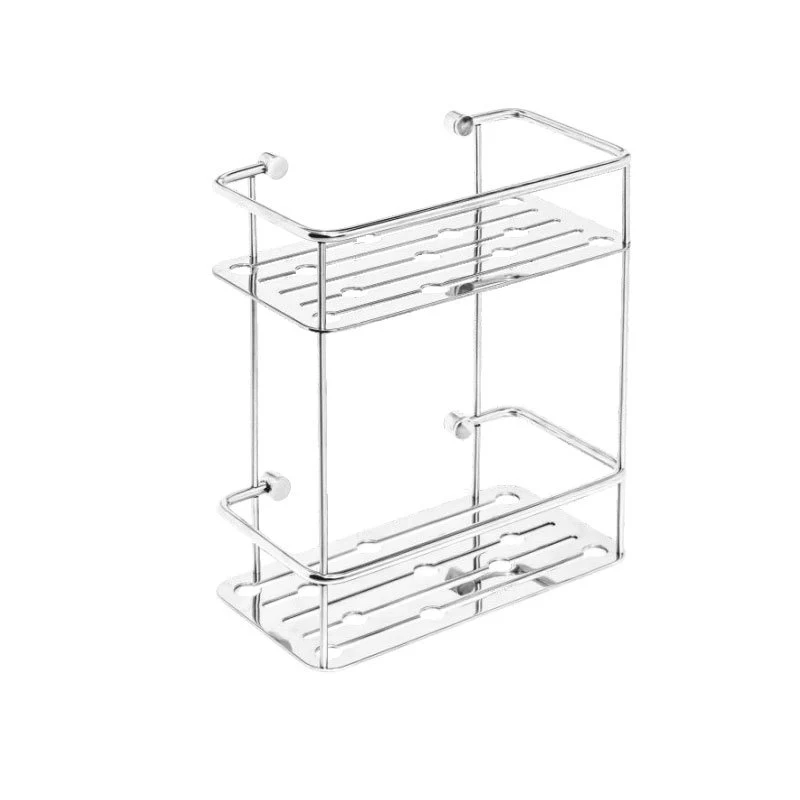 Cestello Doccia Doppio Acciaio Inox Lucido - Metaform