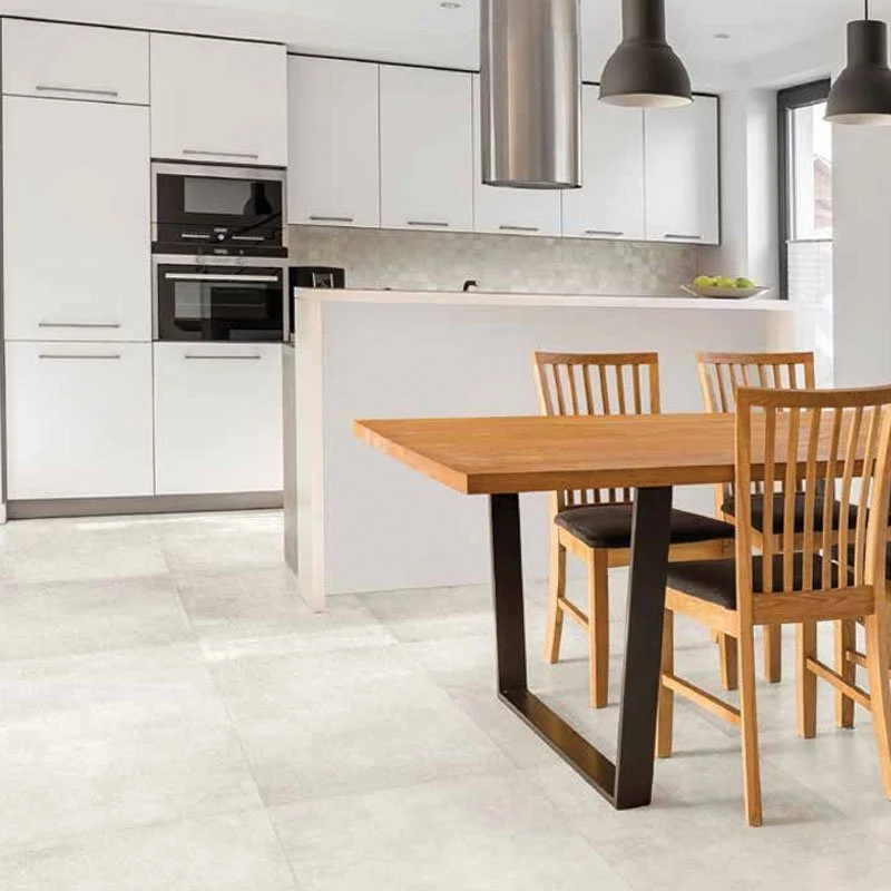 Gres Porcellanato Effetto Cemento 60x60 Bianco Marte - Soluzioni Tiles