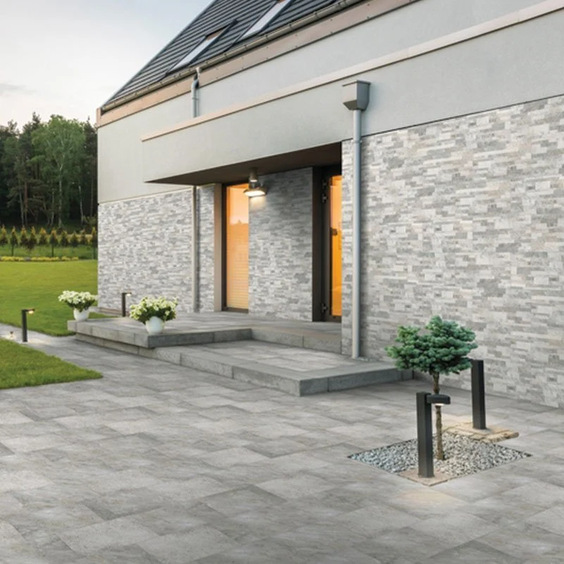 Rivestimento in Gres Porcellanato Effetto Muretto 30.5x61 Grigio Roccia - Soluzioni Tiles