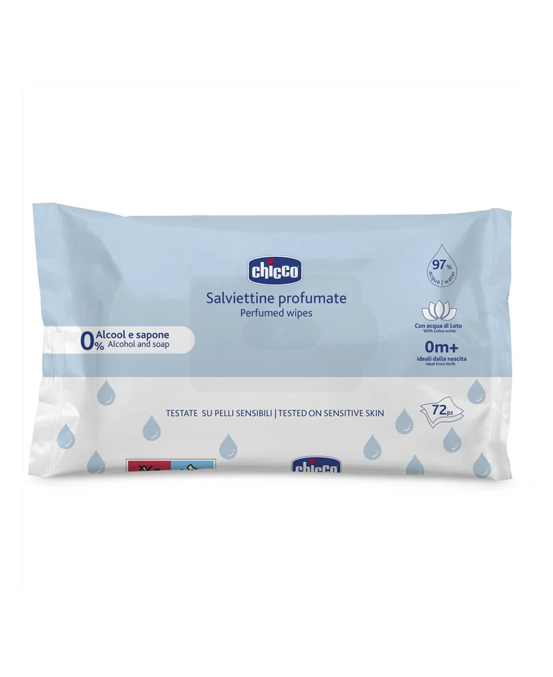 Chicco Salviette Baby X72 – Cartone 12 pz