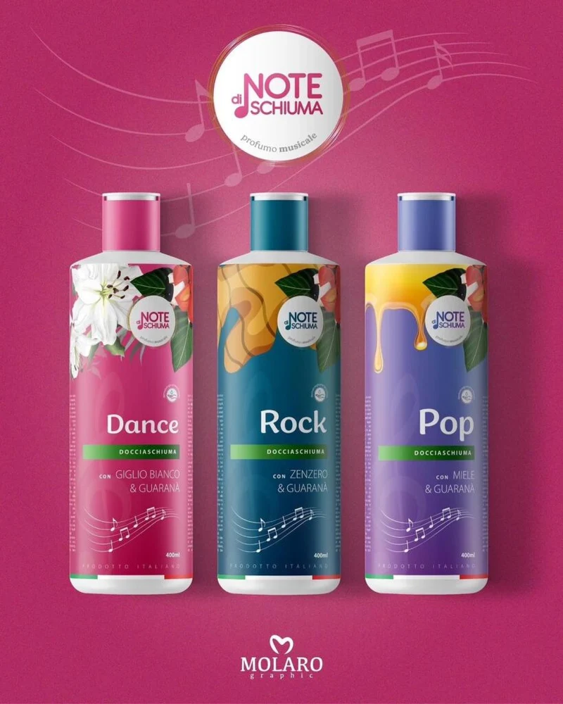 Note Doccia Schiuma 400ml — Igiene Quotidiana · Cartone da 15 confezioni