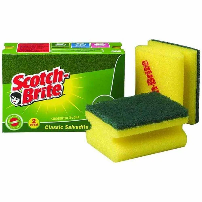 Scotch-Brite Brite Spugna+ret pz 3 Salvaunghie – Cartone 24 pz