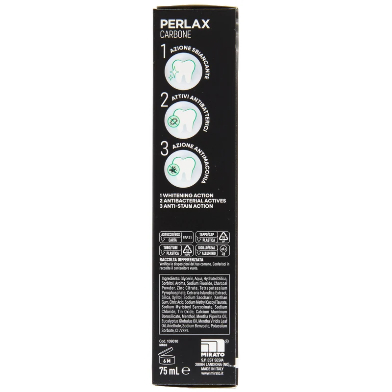 Perlax Dentifricio 75ml — Dentifricio per l'Igiene Orale · Cartone da 12 confezioni
