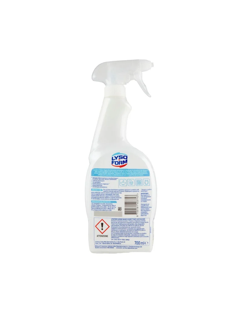 Lysoform Sgrassatore Spray 700ml — Detergente Multiuso · Cartone da 12 confezioni