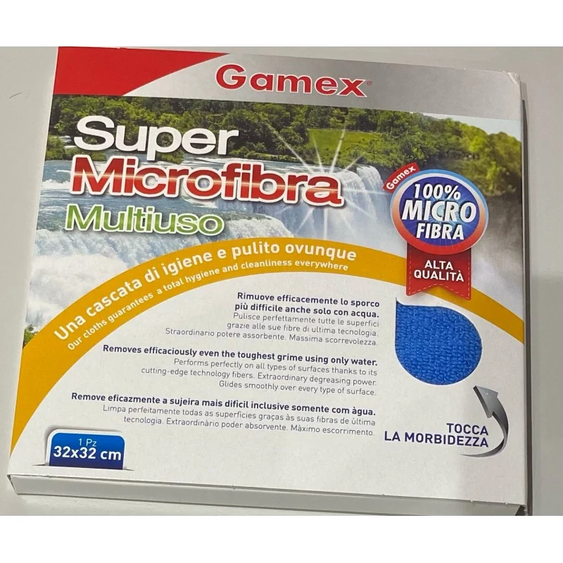 Gamex Microfibra Panno Multiuso 32x32 – Cartone 10 pz