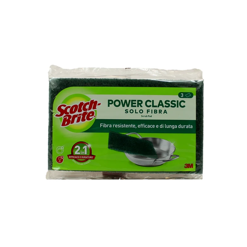 Scotch-Brite Brite Retina pz 3 Fibra Verde – Cartone 36 pz