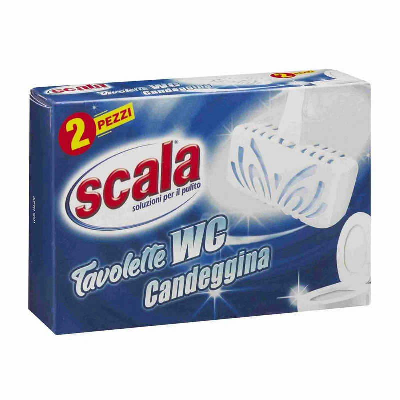 Scala WC Tavoletta pz 2 C/candeggina – Cartone 12 pz