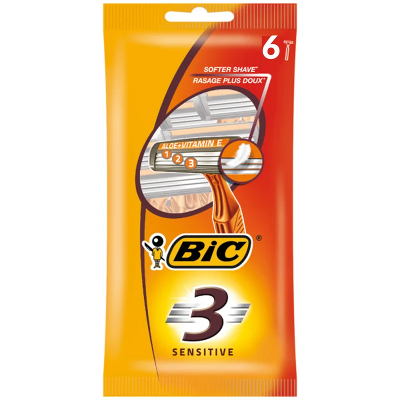 Bic Rasoio 3sensitive pz 6 – Cartone 20 pz
