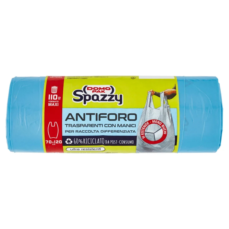 Domopak Sacchi Spazzatura con Manici — Sacco Rinforzato Antiforo · Vendita all'ingrosso a cartone