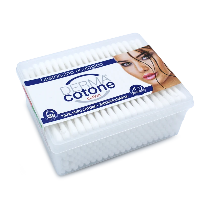 Derma Cotone Bastoncini Bio — Igiene Delicata · Vendita all'ingrosso a cartone
