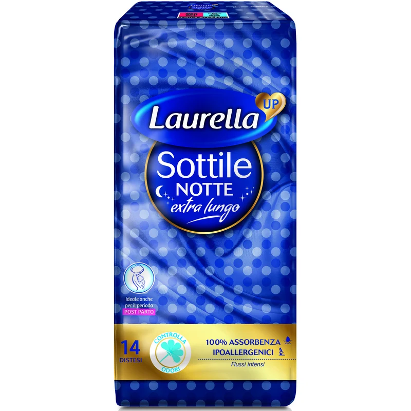 Laurella Up Sottile Notte Extra Lungo pz 14 – Cartone 6 pz