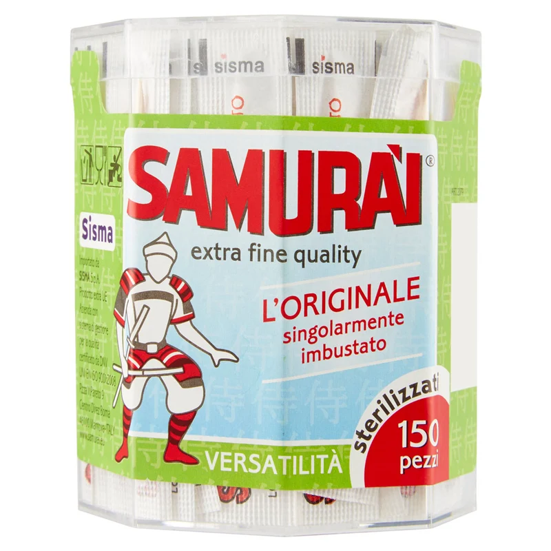Samurai Stuzzicadenti Imbustati pz 150 – Cartone 24 pz
