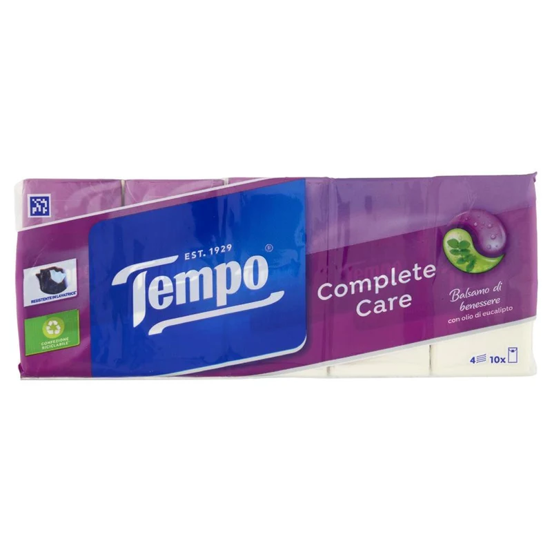 Tempo Fazzoletti pz 10 Complete Care – Cartone 18 pz