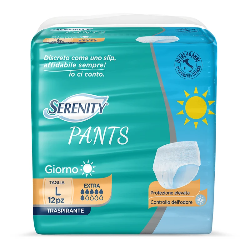 Serenity Pants Giorno Extra pz 8 Medio – Cartone 4 pz
