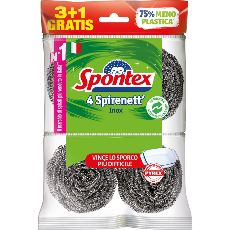 Spontex Spirinett 3+1gratis – Cartone 30 pz