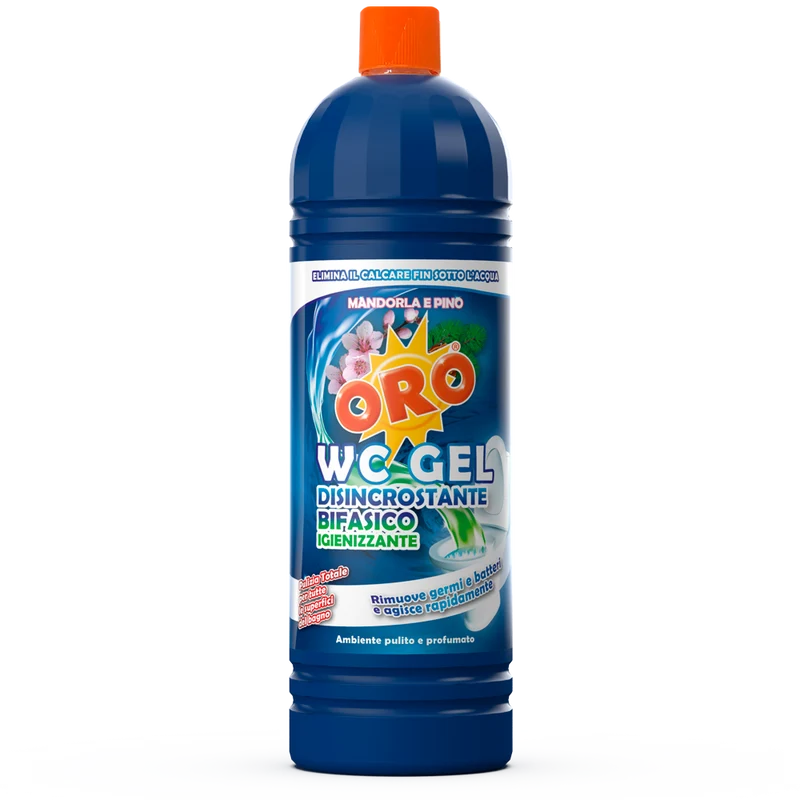 Oro WC GEL 900ml Disincrostante Bifasico Igienizzante – Cartone 12 pz