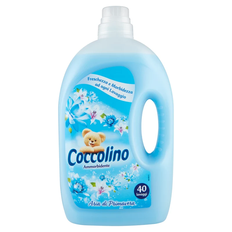 Coccolino Ammorbidente 40 Lavaggi — Bucato Morbido e Profumato · Cartone da 4 confezioni